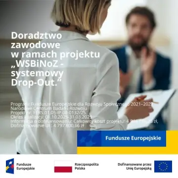 Ilustracja do wpisu 'Doradztwo zawodowe - w ramach projektu: WSBiNoZ - systemowy Drop-Out'