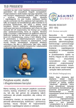 Newsletter projektu Against Bubble — zdjęcie 2